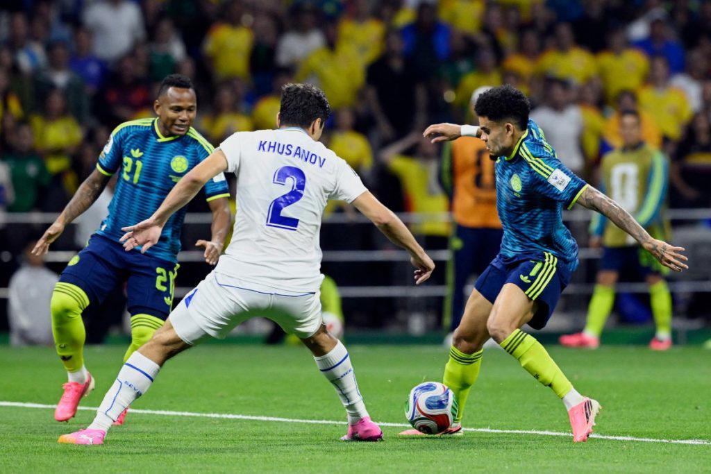 Colombia beat World Cup debutants Uzbekistan 3-1 in their opening Group K game on Wednesday thanks t...