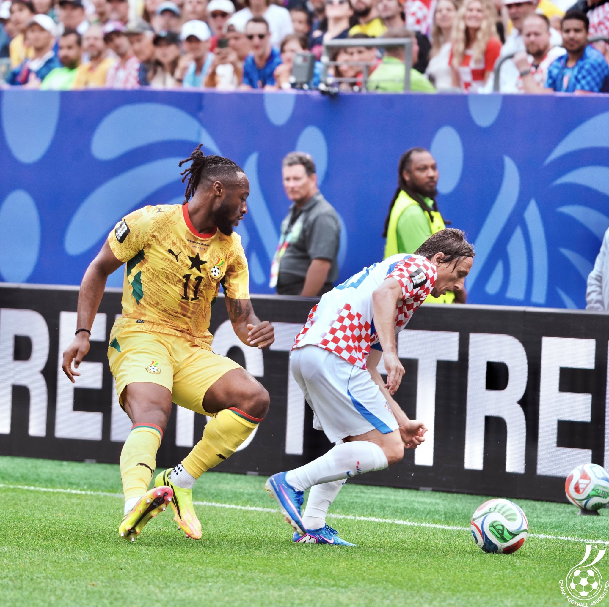 Ghana’s Black Stars slipped to third place in Group L after a 2-1 defeat to Croatia at Philadelphia...