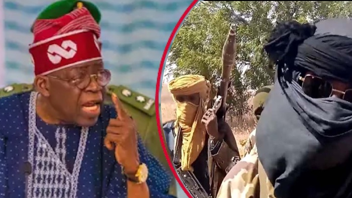 Tinubu says federal government won't accept demands from terrorists for the release of their members...