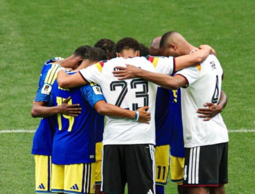 Germany forward Felix Nmecha has explained why players from Germany and Curacao formed a prayer circ...
