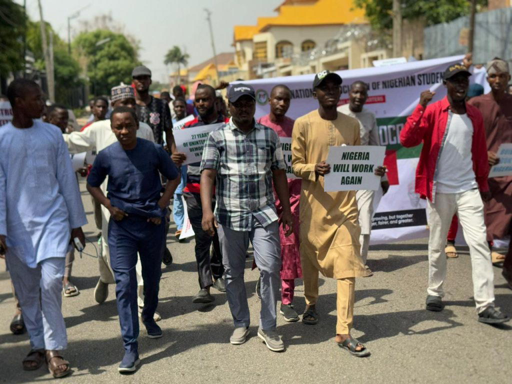By Hadiza Yusuf
A Democracy Day walk organised by the National Association of Nigerian Students und...