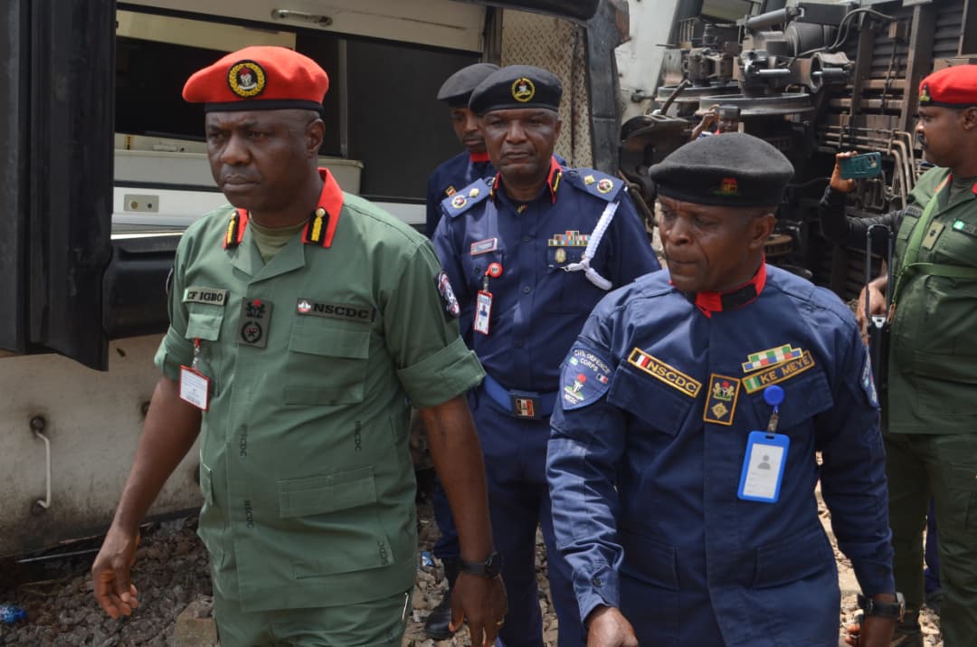 NSCDC confirms five operatives injured in Delta train derailment accident, assures public of safety...
