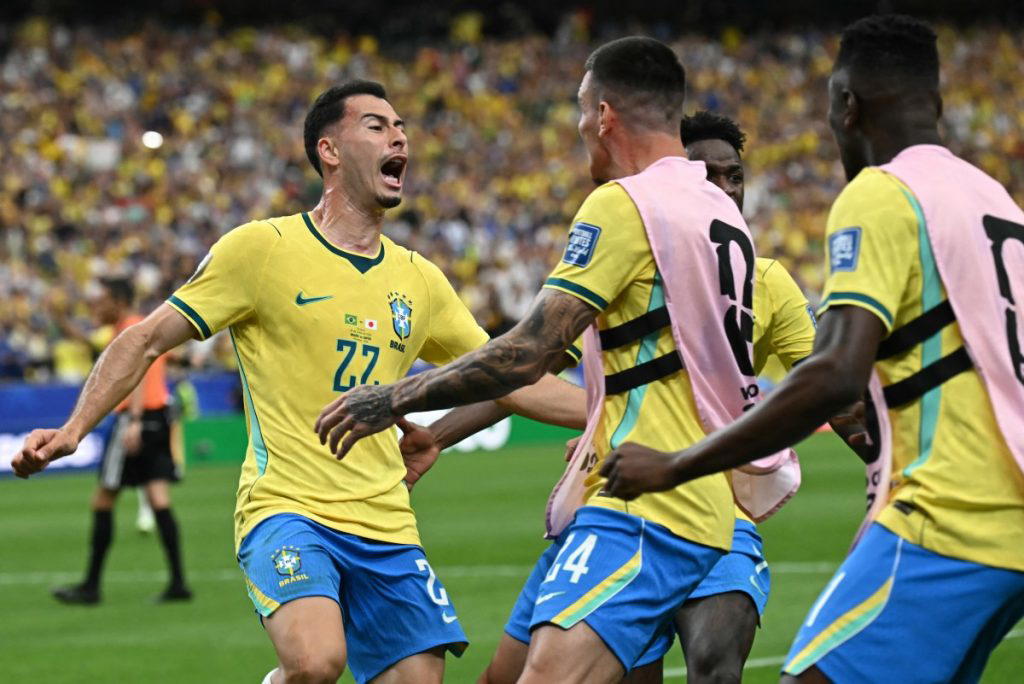 Brazil coach Carlo Ancelotti said he knew his “suffering” side would eventually score and praised th...