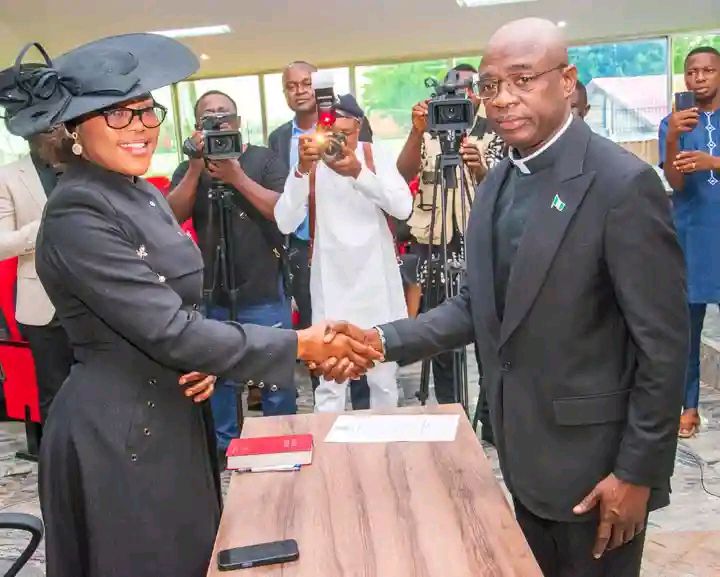 By Peter Duru, Makurdi

Benue State Governor, Rev. Fr. Hyacinth Alia, on Wednesday swore in Justice...