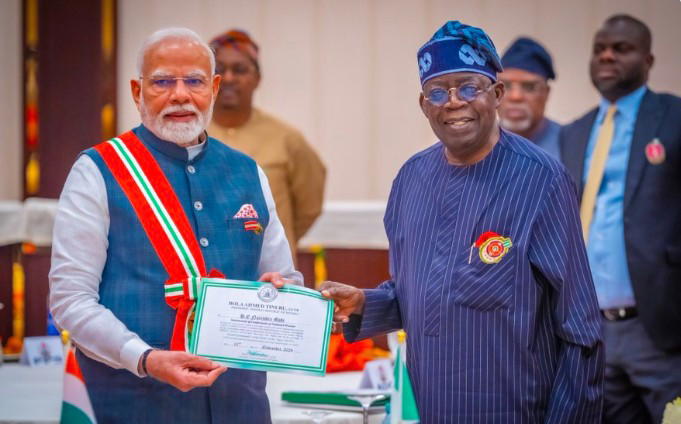 By Johnbosco Agbakwuru
PRESIDENT Bola Tinubu has congratulated Prime Minister Narendra Modi on the...