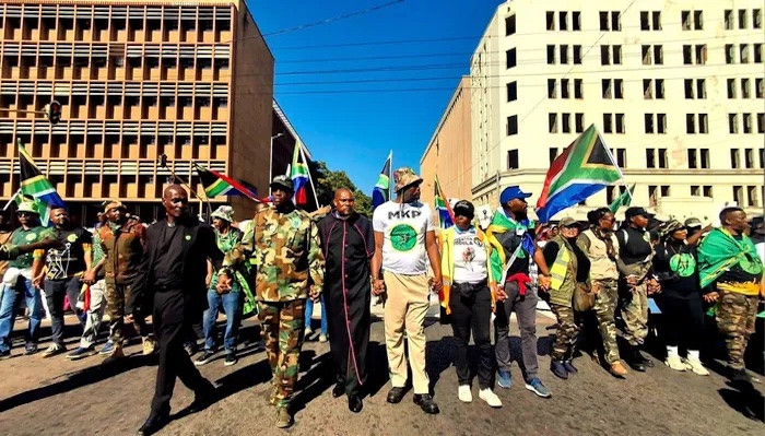 Demonstrators gather in Pretoria as anti-illegal immigration protest mounts pressure on government o...