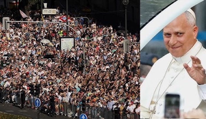 About 1.2 million people filled Madrid’s streets as Pope Leo celebrated a major public Mass.
Source...
