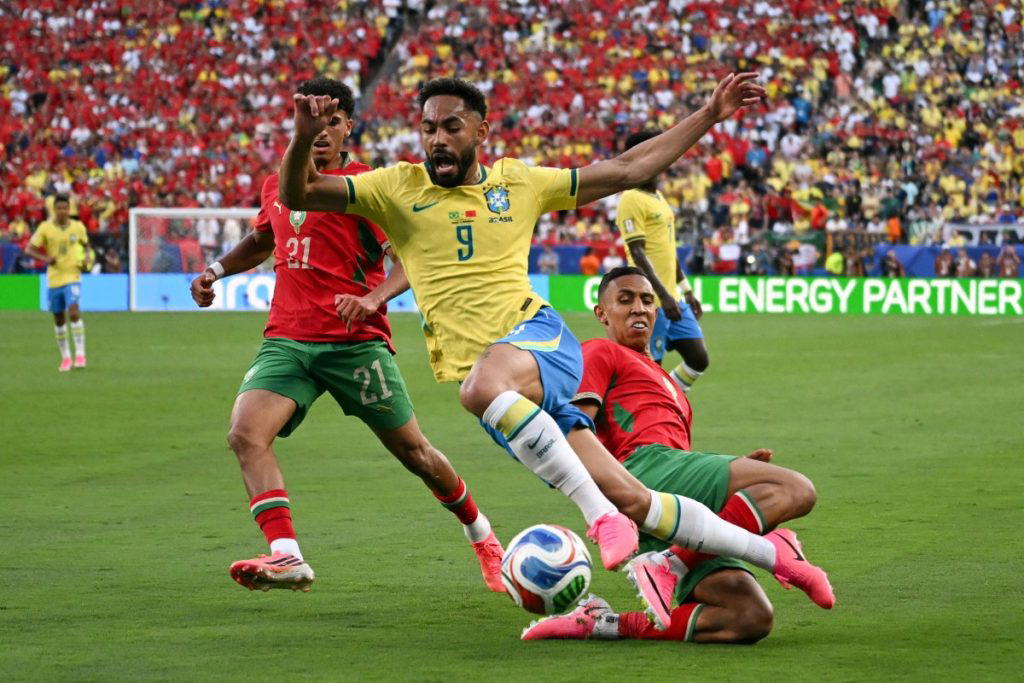 Brazil were forced to come from behind to snatch a 1-1 draw with African champions Morocco in their...