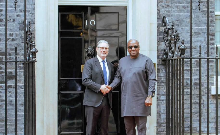 Mahama meets UK Prime Minister Keir Starmer in London as Ghana pursues investment, trade and economi...