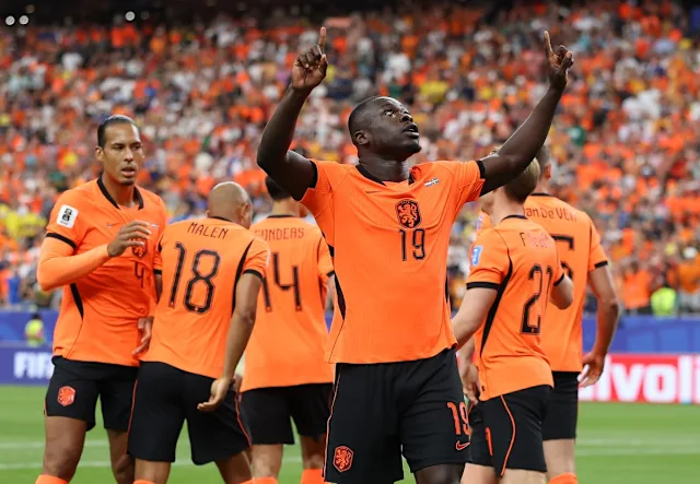 Netherlands overpower Sweden with two goals each from Brobbey and Gakpo, sealing a commanding five-g...