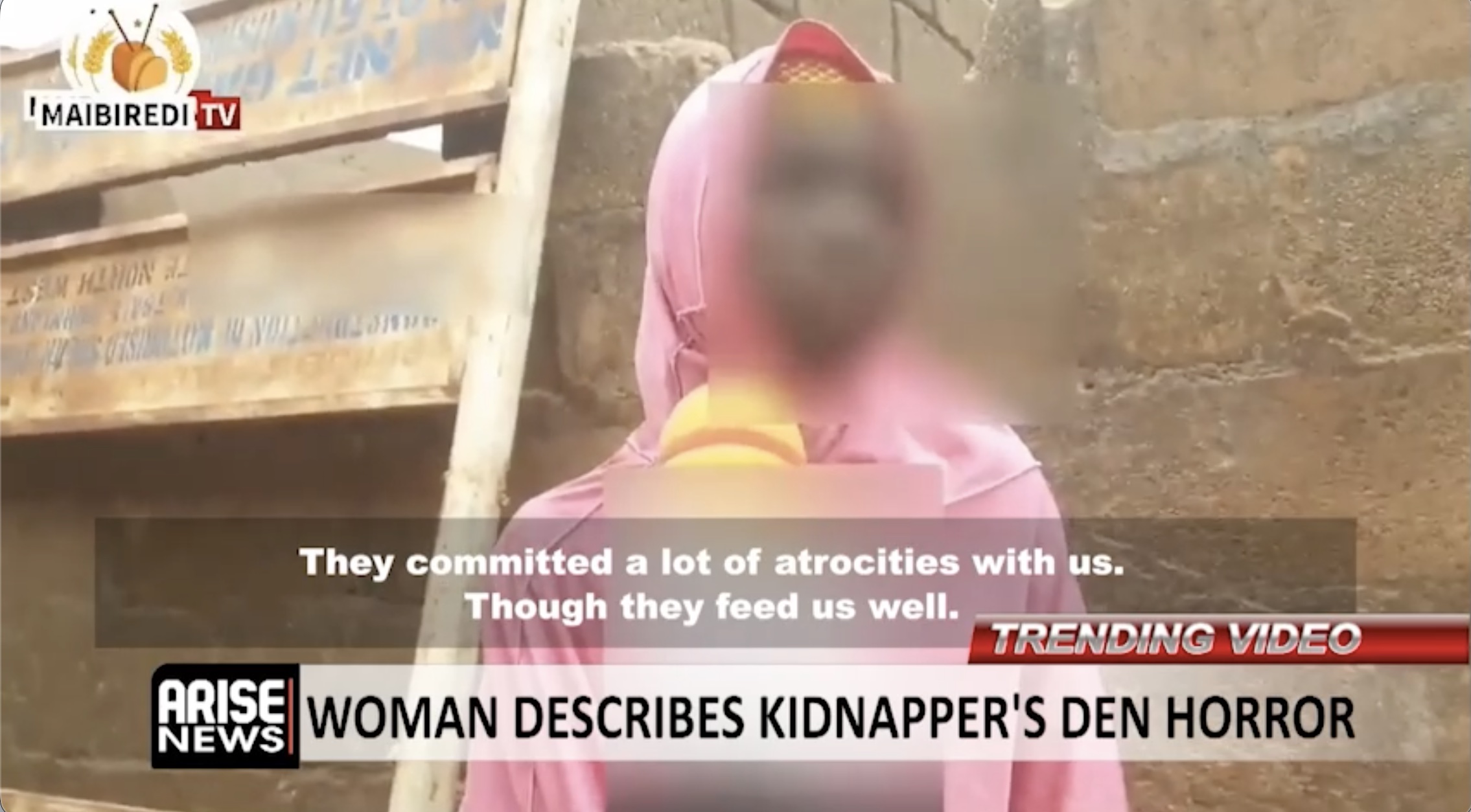 A young woman has described daily rape, beatings and ransom demands during 20 days in captivity.
So...