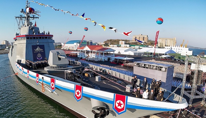 North Korea reveals new warship project and underwater weapons programme days before Chinese Preside...