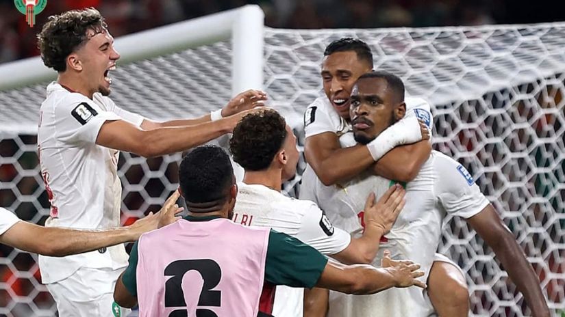 Morocco defeat the Netherlands 3-2 on penalties, after a 1-1 draw to book a World Cup round of 16 cl...