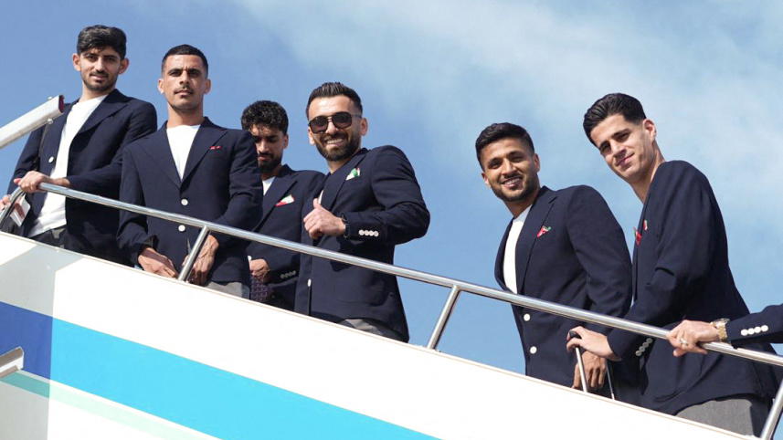 A plane carrying Iran’s World Cup football squad landed early Sunday in the Mexican border city of T...