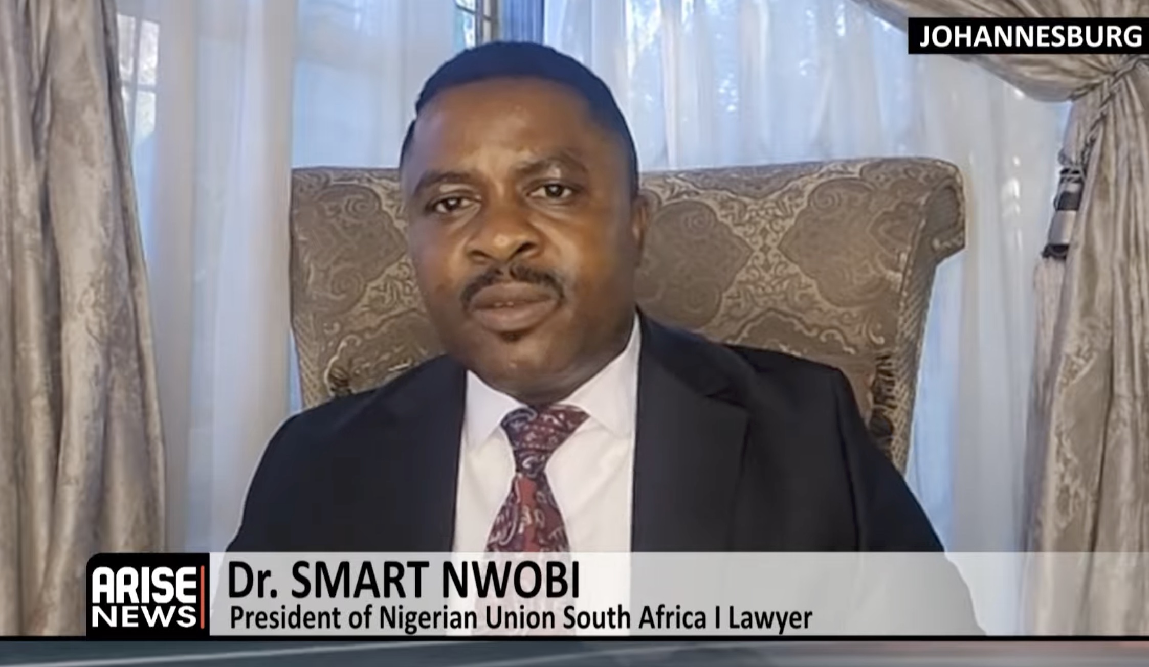 Dr. Smart Nwobi says over 1,000 Nigerians awaiting evacuation from South Africa are stranded, displa...