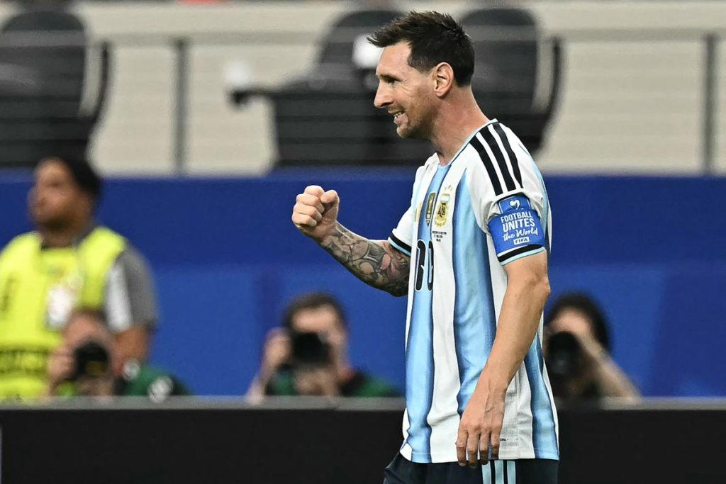 Lionel Messi became the leading scorer in World Cup history when the Argentina captain netted agains...