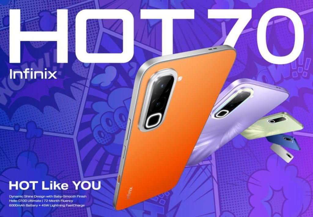 HOT 70 Series debuts with an industry-first lineup of 12 trend-forward colorways under Infinix’s all...