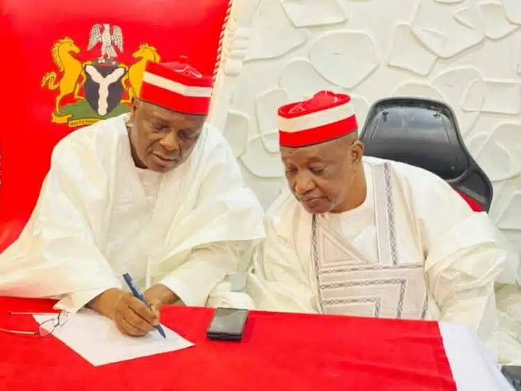 The governorship candidate of the Nigeria Democratic Congress (NDC) in Kano State, Aminu Abdussalam...