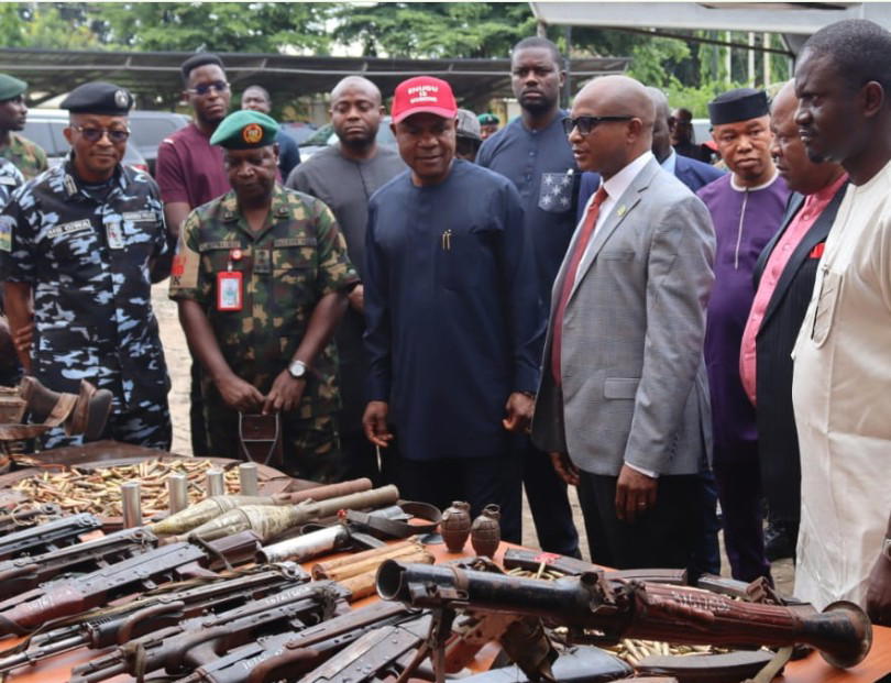 Governor Peter Mbah of Enugu State on Friday commended the Department of State Services (DSS), the N...