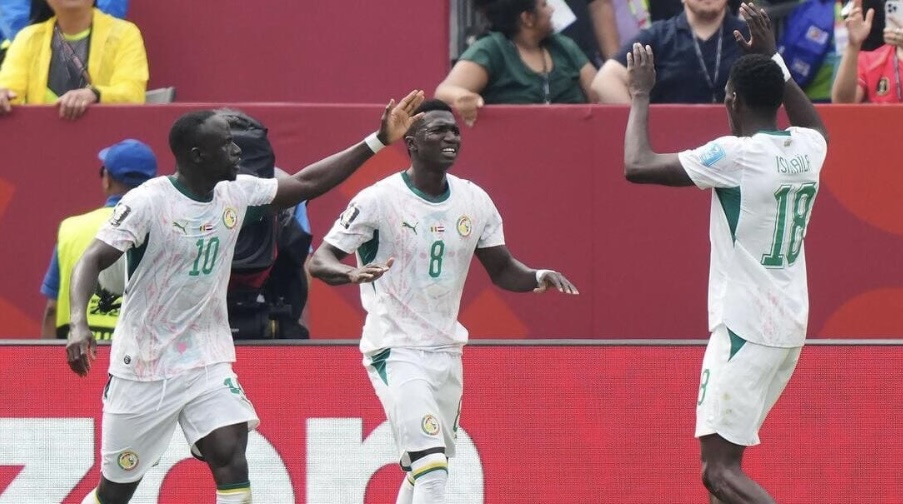 Senegal took a huge step towards reaching the knockout rounds of the World Cup as they eased to an h...