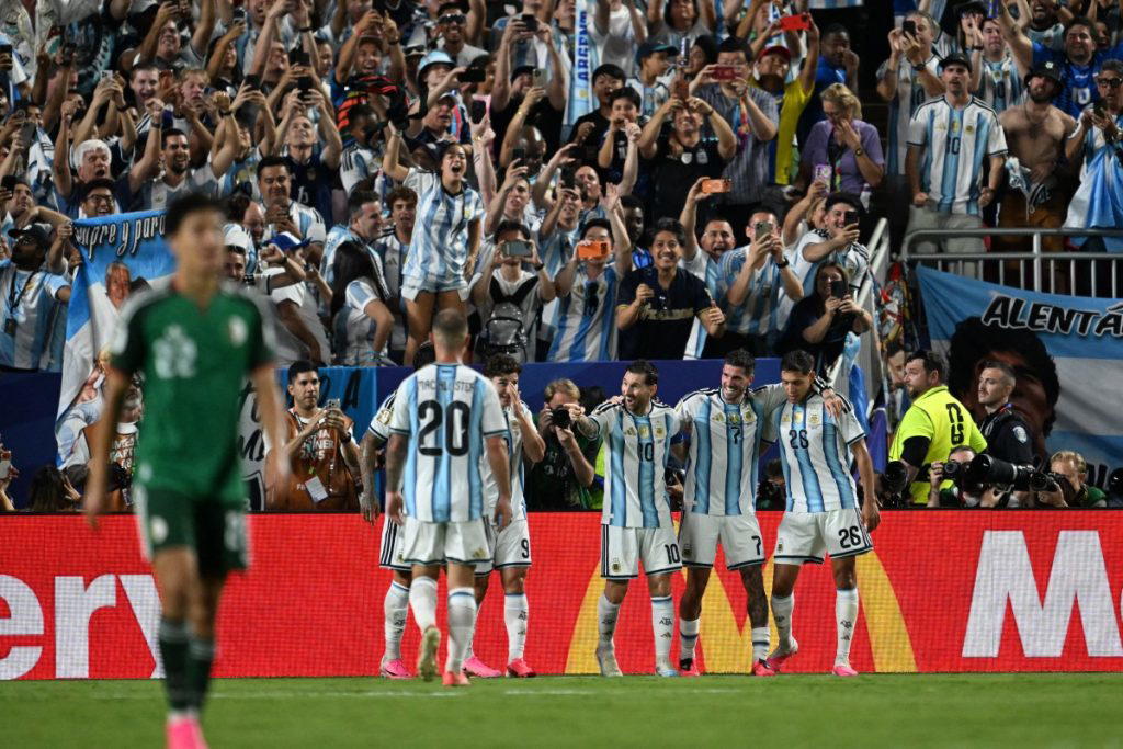 Lionel Messi scored a dazzling hat-trick for Argentina on Tuesday to equal Miroslav Klose’s all-time...