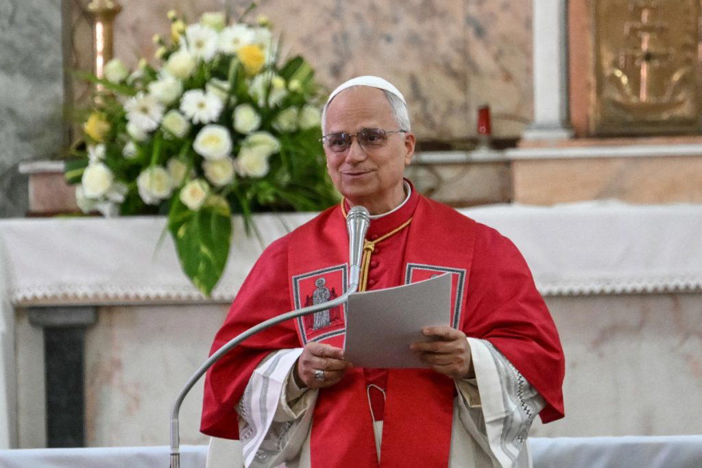 Pope Leo XIV said people should “resolve conflicts as human beings and not as beasts” as he hosted a...