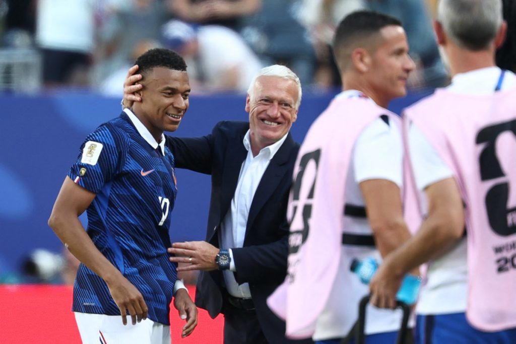 France captain Kylian Mbappe became his country’s all-time leading scorer after netting twice in a 3...