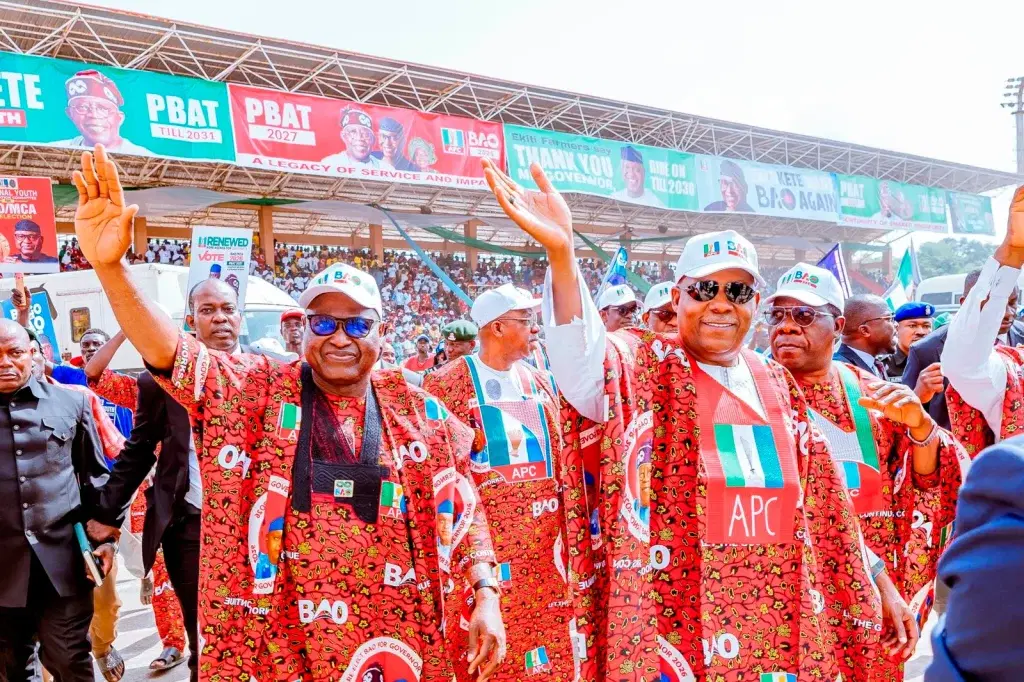 President Bola Tinubu on Tuesday called on the people of Ekiti to vote massively for the reelection...