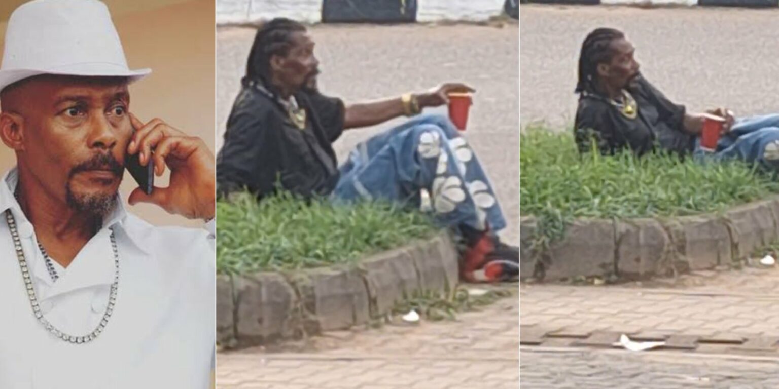 Man raises alarm over the mental state of veteran actor, Hanks Anuku after he allegedly spotted him...