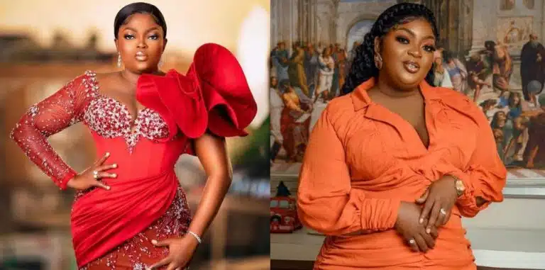 Nollywood actress cum movie producer, Funke Akindele, playfully scolded her colleague, Eniola Badmus...