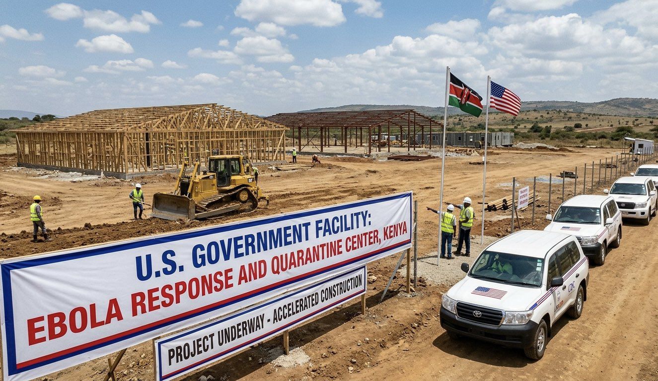 US continues Ebola facility construction in Kenya despite court order, protests and rising tensions...
