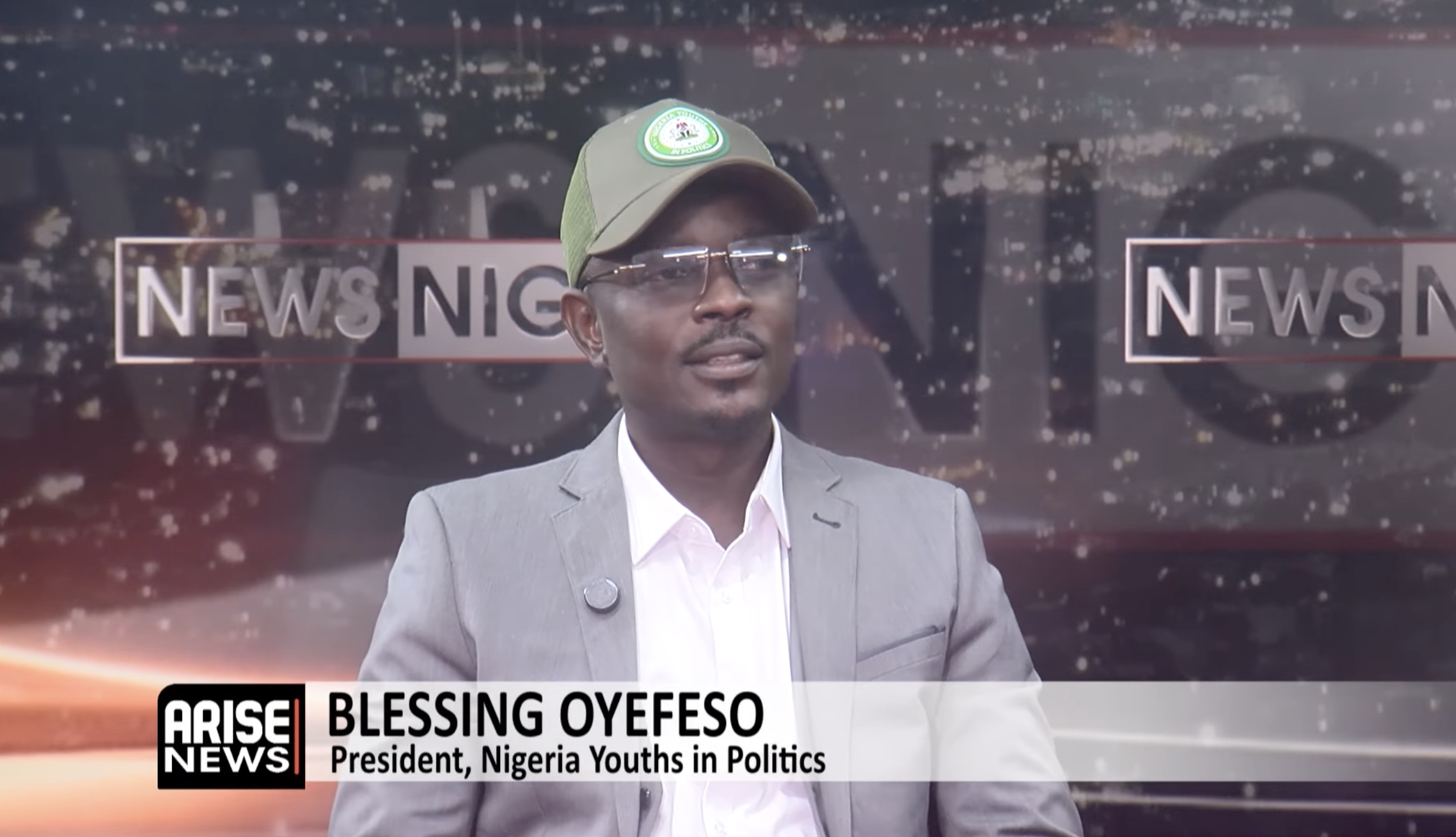 NYP President Blessing Oyefeso speaks on the role of youths in determining the country's democratic...