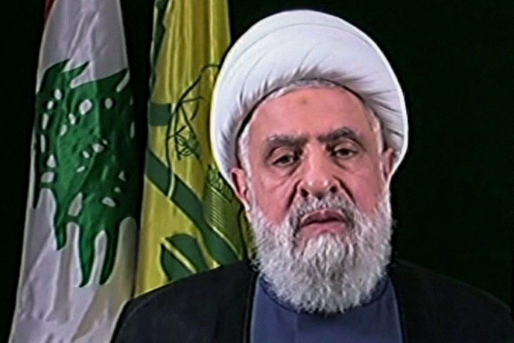 Hezbollah leader Naim Qassem on Friday said Israel has “no option” but to withdraw from Lebanese are...