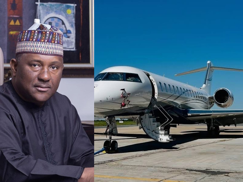 BUA Group chairman Abdul Samad Rabiu has received a Bombardier Global 8000 aircraft, one of the newe...