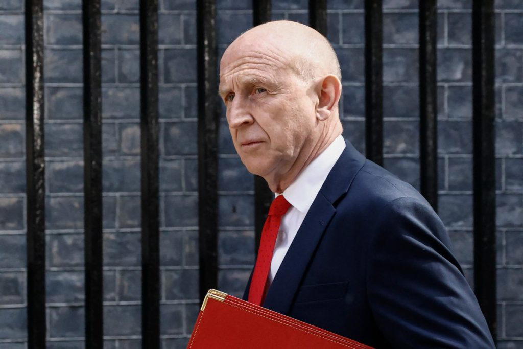 British Defence Secretary John Healey sensationally quit on Thursday, accusing beleaguered Prime Min...