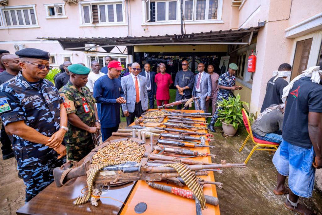 …Haul in 1,071 rounds of ammunition, 17 AK-47 rifles, GMPG, rocket propelled rifle, grenades, others...