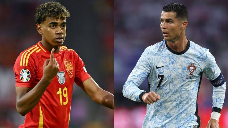 By Adegboyega Adeleye
Portugal captain Cristiano Ronaldo and Spain teenage sensation Lamine Yamal h...