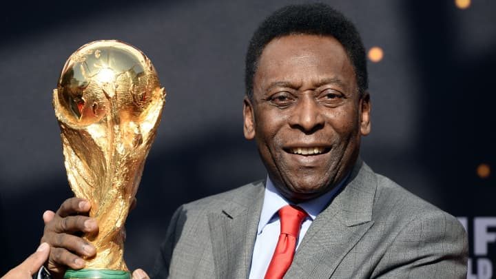 A jersey worn by soccer giant Pele in the first World Cup final ever won by Brazil sold for $4.9 mil...