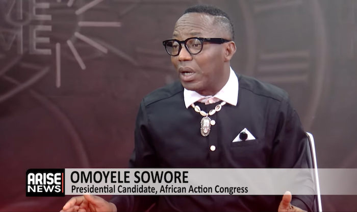 Acttivist Omoyele Sowore insistes that only the rule of law, not those in power, can limit citizens'...