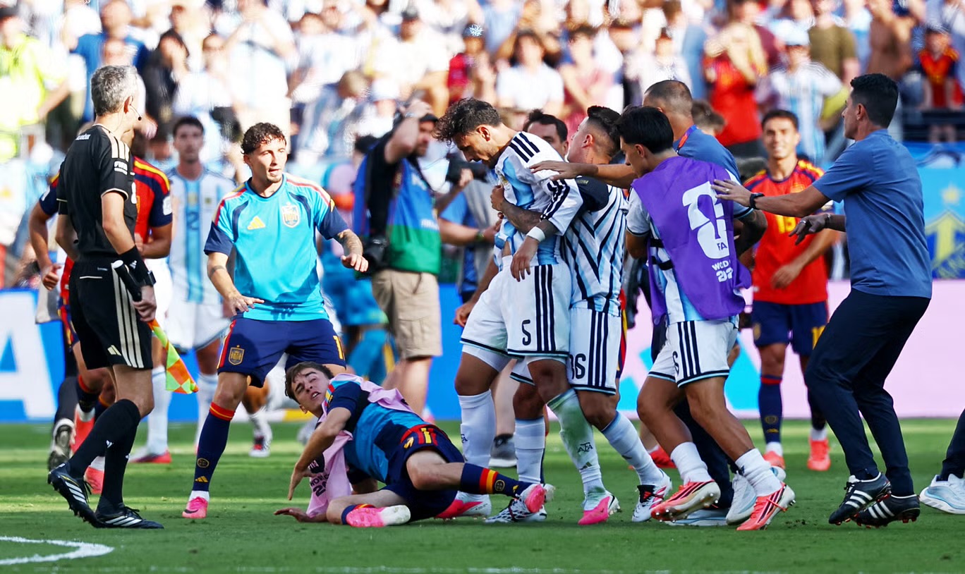 FIFA is set to investigate Argentina after the World Cup final brawl with Spain players, with player...