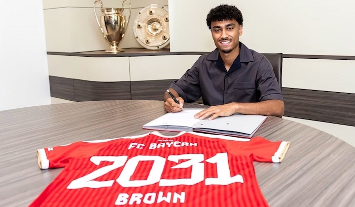 Bayern Munich have completed the signing of Germany defender Nathaniel Brown from Eintracht Frankfur...