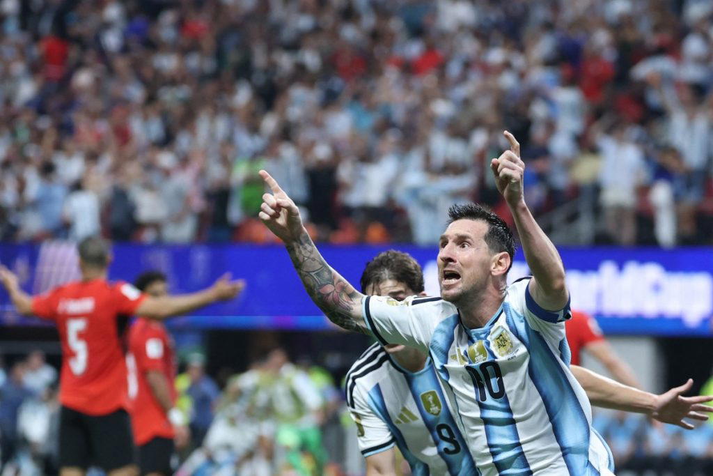 Argentina staged a stunning comeback from 2-0 down to avoid a stunning exit at the hands of Egypt an...