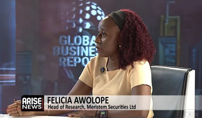 Head of Research at Meristem Securities, Felicia Awolope says stock market rally reflects improving...