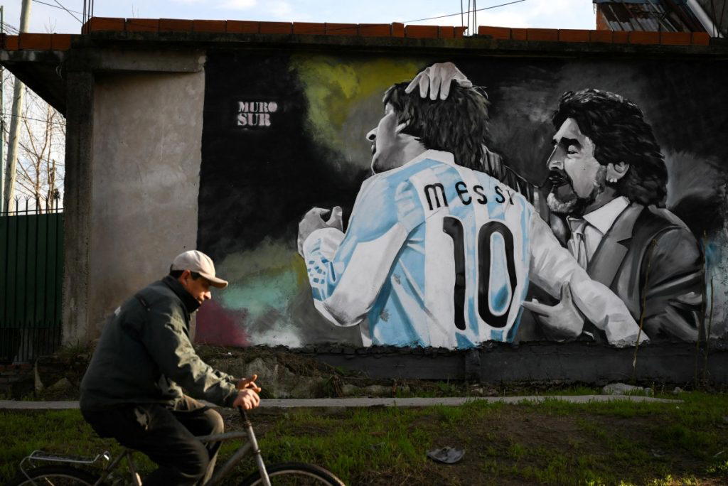 Argentina’s Alexis Mac Allister has urged his team to take inspiration from Diego Maradona as they s...