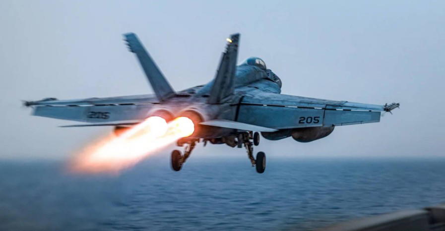 The United States launched extensive strikes on Iran over attacks on ships in the vital Strait of Ho...