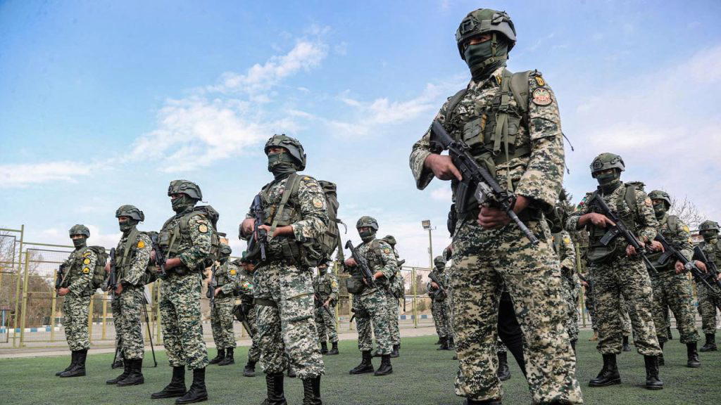 Iranian state media reported Thursday that a US-Israeli projectile hit military headquarters on the...