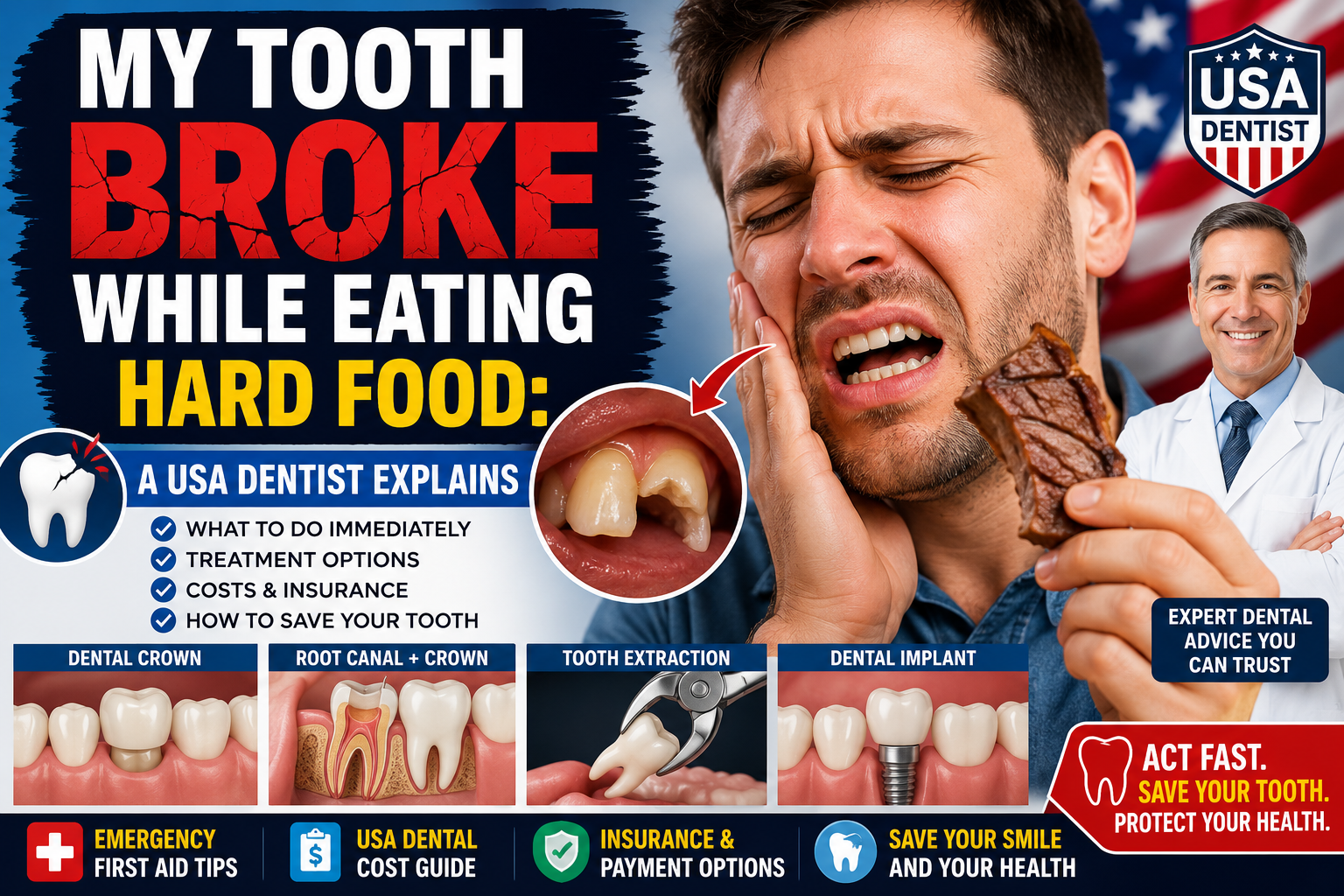 Language : EnglishTopics: Broken toothThere are few moments more alarming than biting into a favorit...
