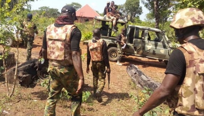 Troops arrested six suspected terrorist logistics suppliers and a suspected foreign fighter, recover...