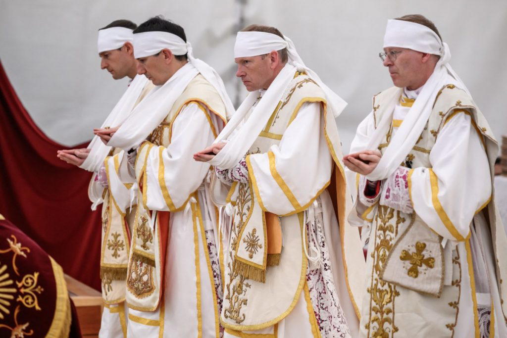 The Society of Saint Pius X consecrated four new bishops on Wednesday in defiance of Pope Leo XIV, w...