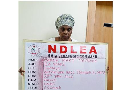 … Arrests PhD Student
…Agency also arrests 67-year-old Nigerian-British woman with 13kg cocaine con...
